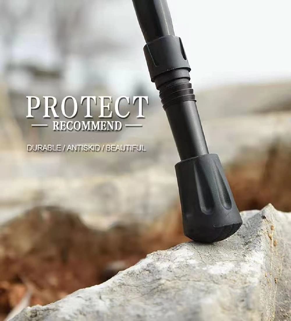 Trekking Poles Walking Poles Tips Protectors, Hiking Poles Replacement Rubber Tips For Hiking Stick, Fits Most Standard Walking