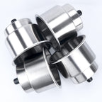 Marinebaby 4Pcs Stainless Steel Cup Drink Holder With Drain Marine Boat Cup Holder Insert Rv Camper