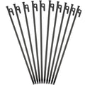 16Inch 10 Packs Extra Long Tent Stakes Heavy Duty, Large Camping Beach Canopy Stakes Metal Spikes Bell Tent Accessories