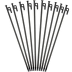16Inch 10 Packs Extra Long Tent Stakes Heavy Duty, Large Camping Beach Canopy Stakes Metal Spikes Bell Tent Accessories