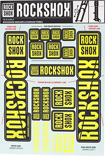 Rockshox Fork Decal Kit - 35Mm Dual Crown, Yellow