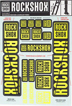 Rockshox Fork Decal Kit - 35Mm Dual Crown, Yellow