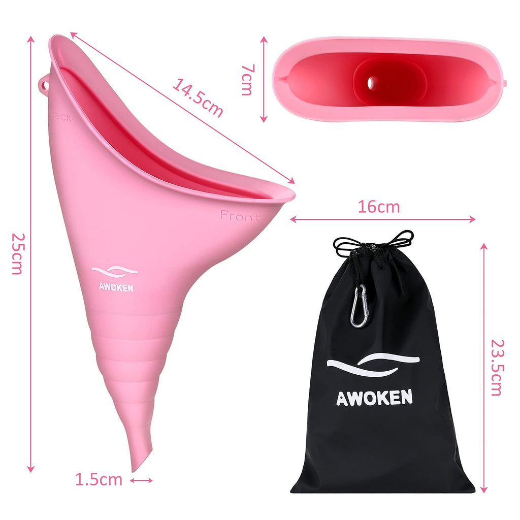 Awoken Female Urination Device For Women, Reusable Silicone Female Urinal For Women Standing Up Pee Funnel, Female Urinal With D