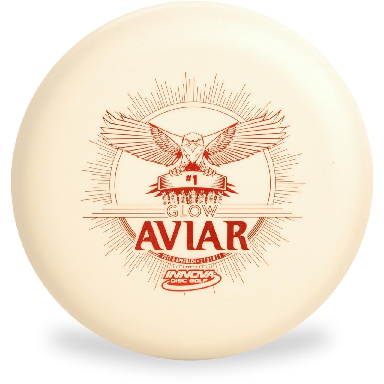 Innova Aviar (Glow Dx) Putter & Approach Golf Disc, Pick Weight/Color [Stamp & Exact Color May Vary] White 167-169 Grams
