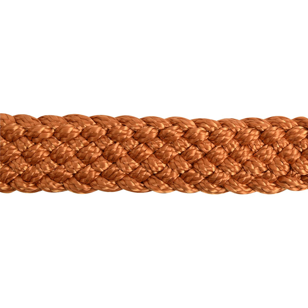 Cashel Flat Braid Halter And Leadrope, Copper