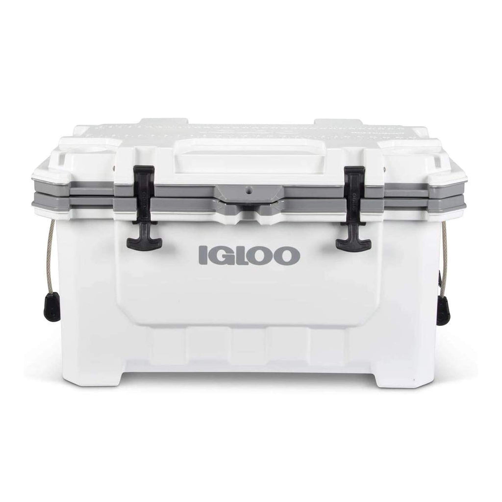 Igloo White Imx 70 Qt Lockable Insulated Ice Chest Injection Molded Cooler With Carry Handles