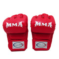 Heavenglow Fingerless Design Mma Half Finger Gloves Padded Half Finger Boxing Gloves Adjustable Wrist Strap For Fighters, Beginn