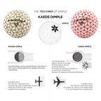 Kaede Fly Distance Golf Balls (Half Dozen) 2 Tone Colored 6 Balls