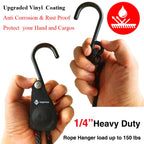 Kayak Tie Down Straps Canoe Bow And Stern Heavy Duty Cargo Ratchet Pulley Rope Hanger (Black Sleeve Elite, 12 Feet,2Pack)