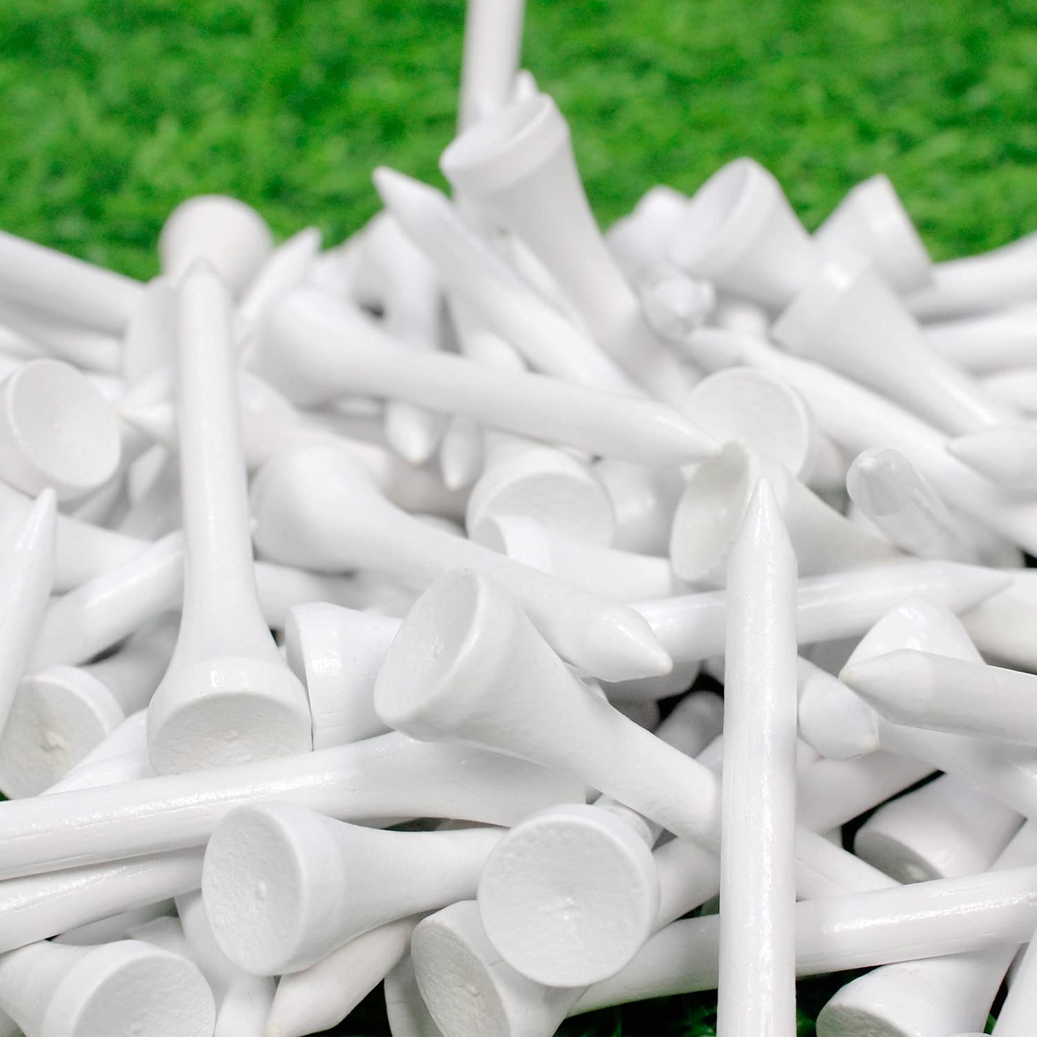 Mykuja Bamboo Golf Tee 2-1/8 Inch Pack Of 100 (54Mm White)