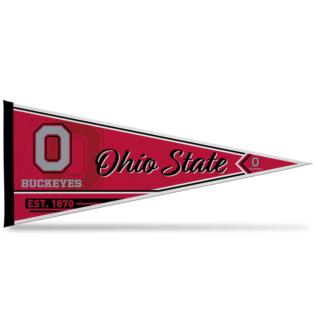 Rico Industries Ncaa Ohio State Buckeyes Classic 12'' X 30'' Felt Wall D  Cor Pennant - Great For Home/Bed Room/Man Cave D  Cor