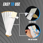 Saplize Golf Grip Tape 2'' X 10'' Solvent Activated Double Sided Adhesive Strips For Regripping Golf Clubs Wood Hybrid Iron Wedg
