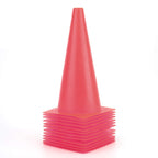 12 Inch Red Traffic Training Cones, Plastic Safety Parking Cones, Agility Field Marker Cones For Soccer Basketball Football Dril
