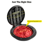 Anndason 2 Pcs 6'' Black Deck Plate Kit Deck Hatch With Storage Bag For Fishing Kayak Boating