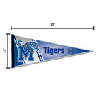 Rico Industries Ncaa Memphis Tigers Primary 12'' X 30'' Felt Wall D  Cor Pennant - Great For Home/Bed Room/Man Cave D  Cor