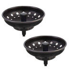 Kone Kitchen Sink Stopper And Strainer 2 Pack Oil Rubbed Bronze Sink Basket Strainer Replacement For Standard 3-12 Inch Drain, S