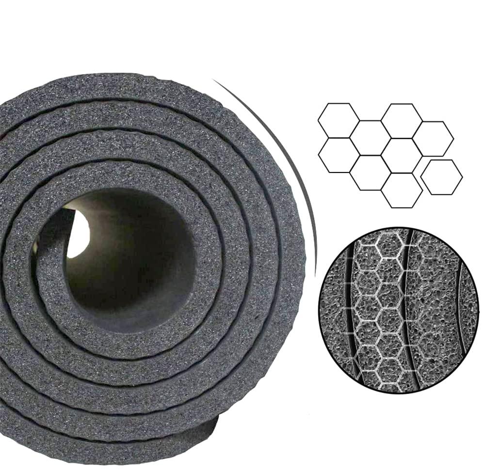 Lfs Large Yoga Mat - 72''X 31.5'' X 2/5 Inch, Extra Wide And Extra Thick Non Slip Exercise & Fitness Yoga Mat With Band And Yoga