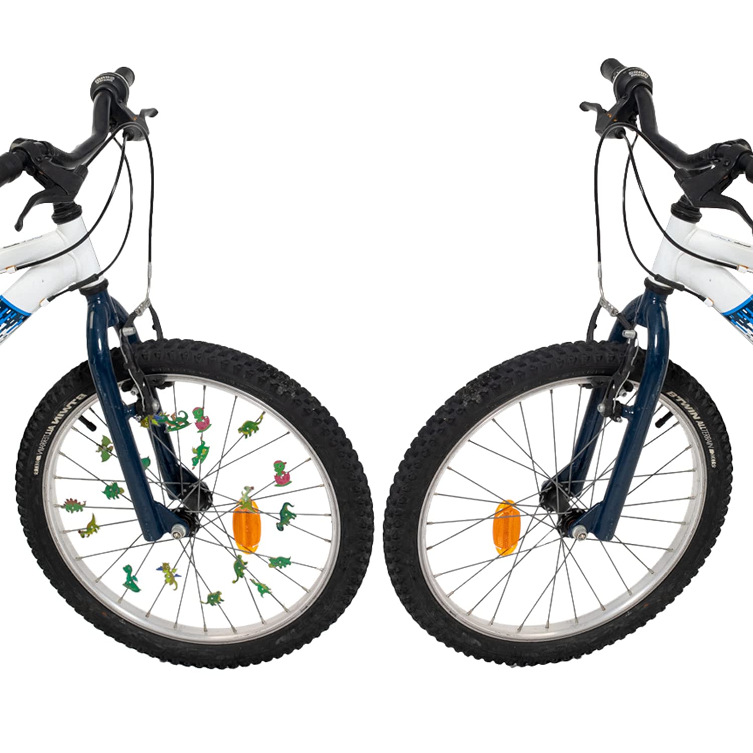 Bike Wheel Dinosaurs Spokes - 36 Kit - Cute Biking Accessories For Kids - Bicycle Spokes Decorations - Cool Cycling Gear Gift Fo