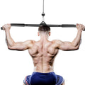 LAT Pulldown Bar Attachment for Pulley Cable Machine Curl Tricep Press Down Bar LAT Bar Accessories for Home Gym Fitness (40 Inc