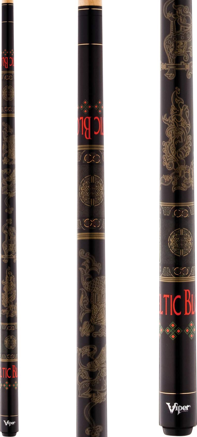 Viper Underground 58'' 2-Piece Billiard/Pool Cue, Celtic Blood, 21 Ounce