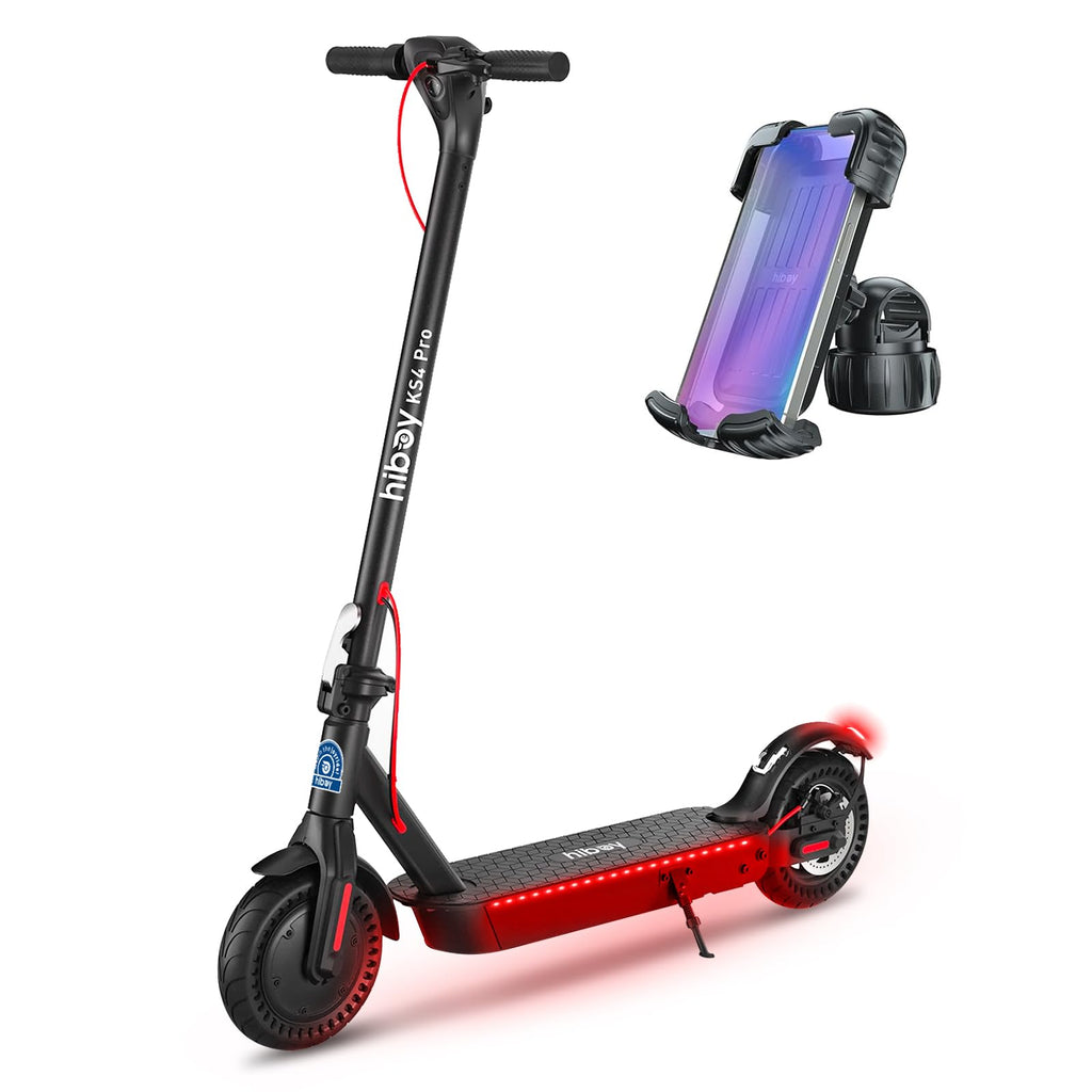 Hiboy Electric Scooter for Adults, 19 MPH, 25 Miles Range, 500W Motor (750W Peak), Foldable E Scooter with Phone Holder, Dual Sp