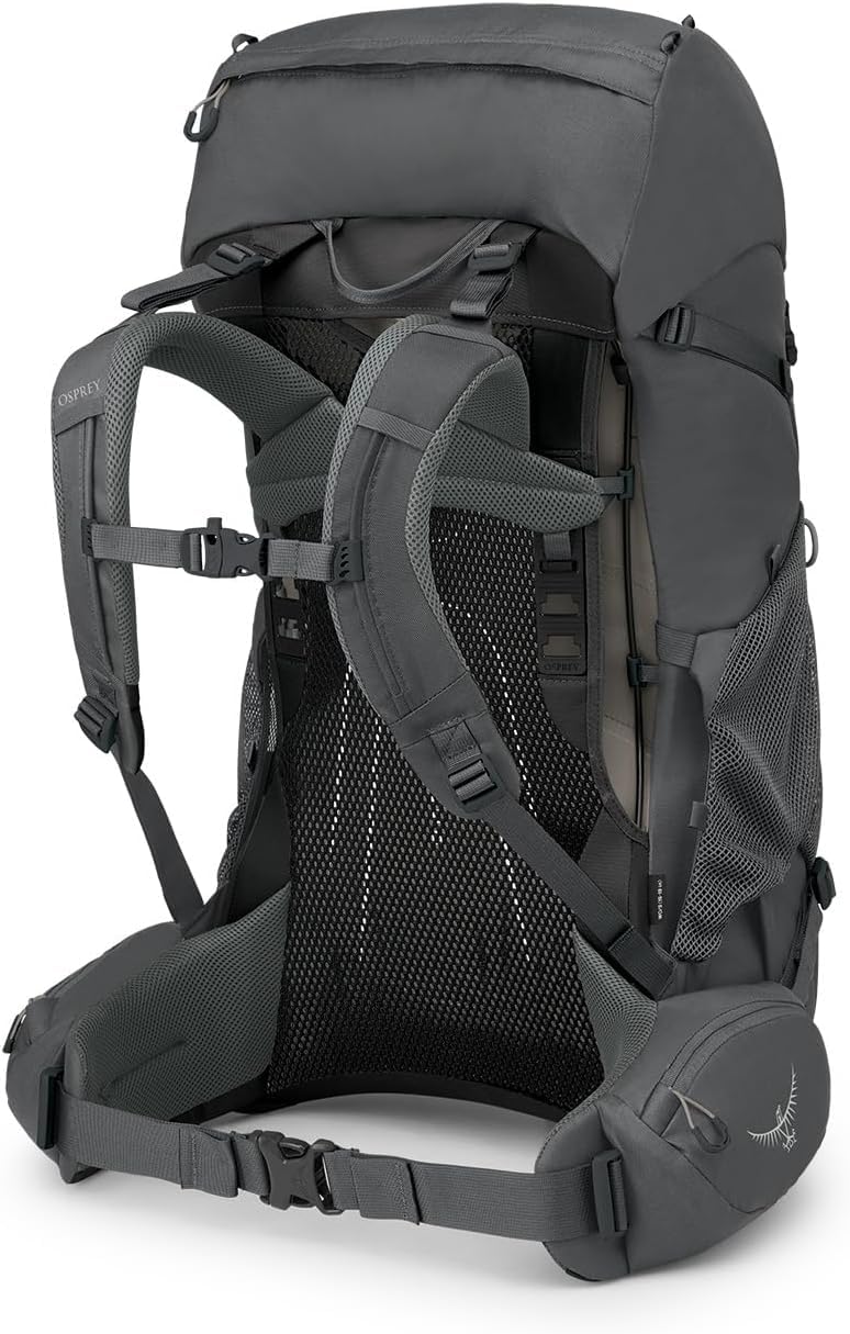 Osprey Renn 50L Womens Backpacking Backpack, Dark Charcoal/Gray Wolf