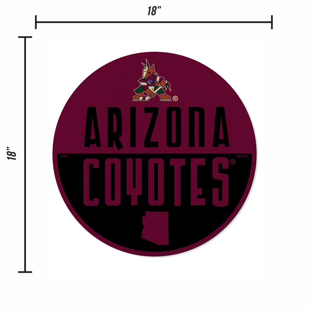 Rico Industries Nhl Arizona Coyotes Classic Shape Cut Pennant - Home And Living Room D  Cor - Soft Felt Ez To Hang