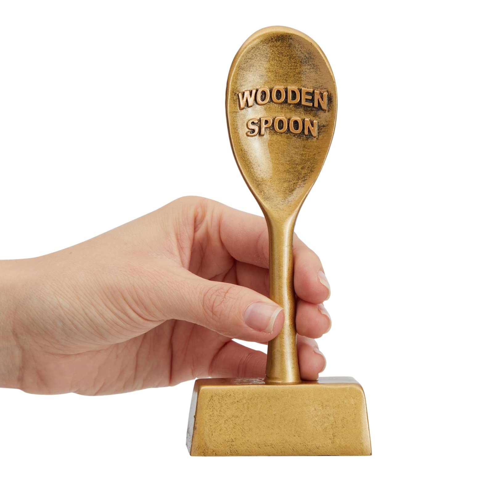 Juvale Golden Spoon Award Cooking Trophy For Chili Cook Off, Baking Contest, Best Cookie, Salsa Competition, Funny Food Prize (2