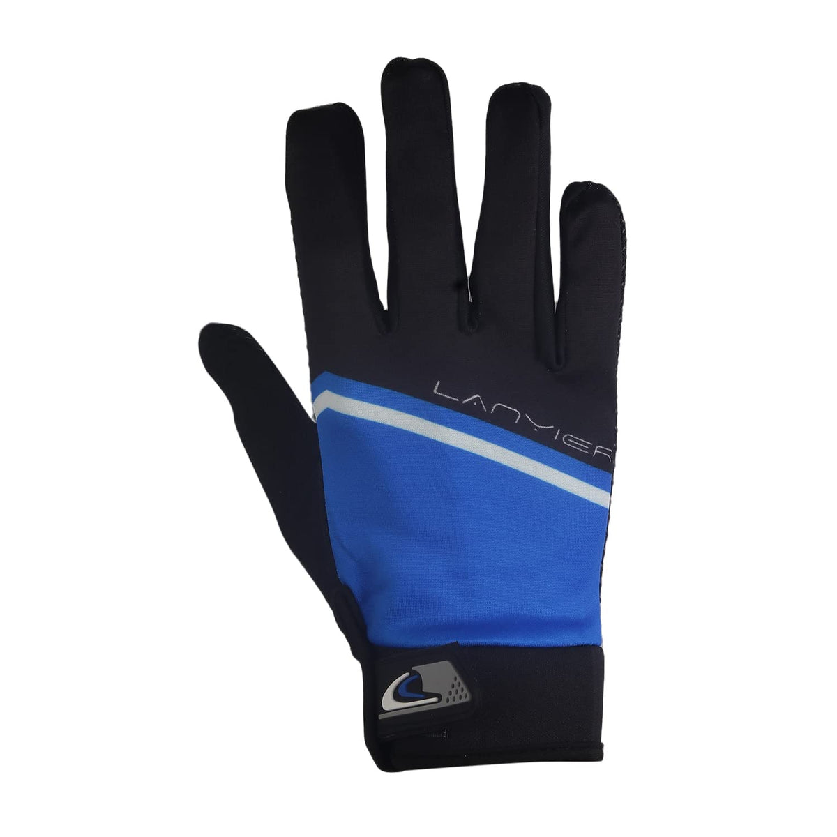 Zaysoo Gloves Lanvier Design Touchscreen Compatible On Thumbs, Index Finger Sports Gloves  Blue Black