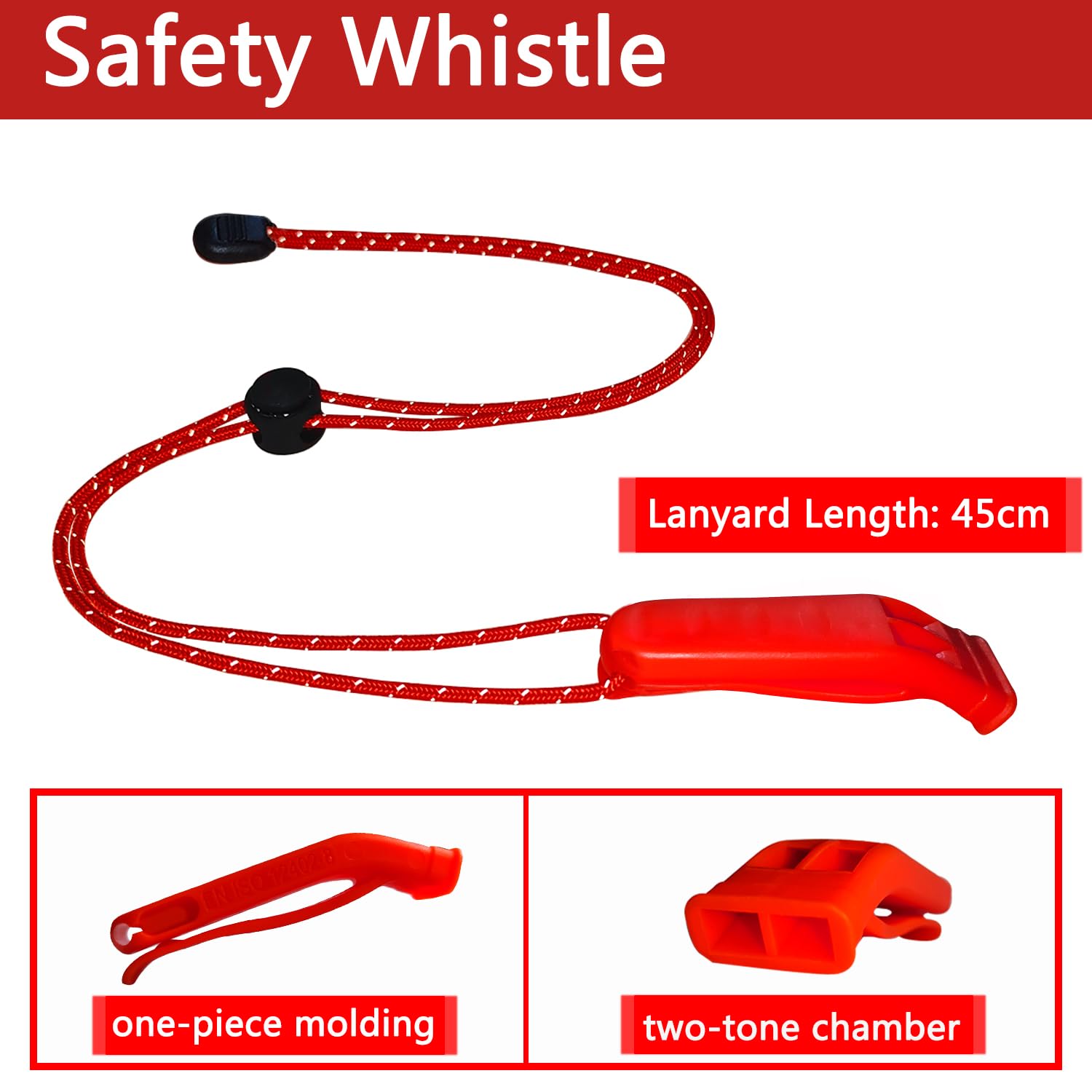 Amzonly Emergency Whistle, 120Db Safety Whistle Survival Shrill Loud For Camping Hiking Hunting Boating Fishing Life Vest Jacket
