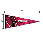 Rico Industries Nfl Football Arizona Cardinals Primary 12'' X 30'' Felt Wall D  Cor Pennant - Great For Home/Bed Room/Man Cave D