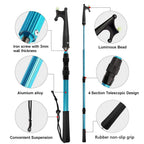 Sanlike Boat Hooks For Docking Extension Pole Hook Telescopic Boat Pole With Luminous Bead, Lightweight Floating, Non-Slip Rubbe