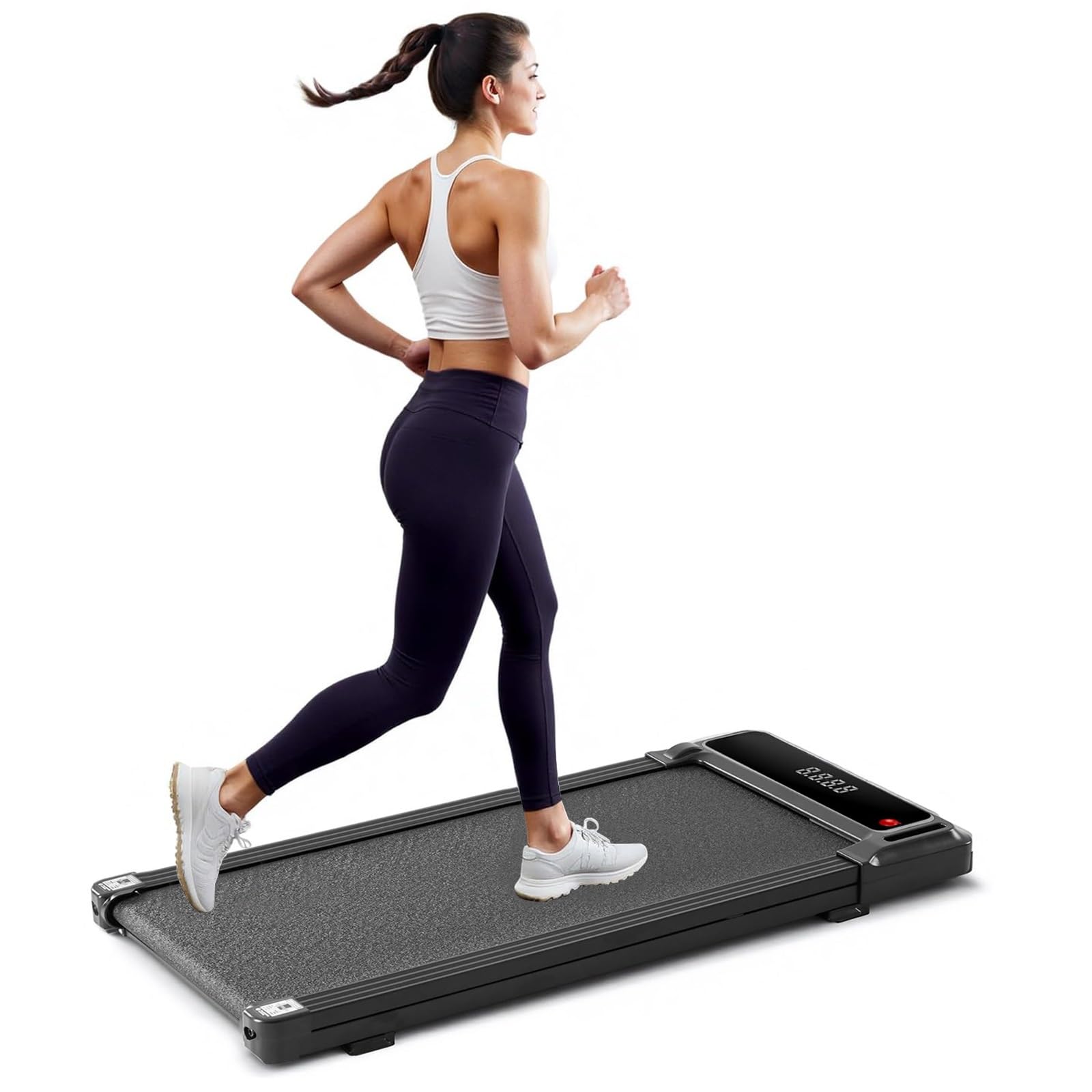 Aidoly Walking Pad Under Desk Treadmill, Portable Compact Electric Walking Treadmill with Remote Control & LED Display for Home 