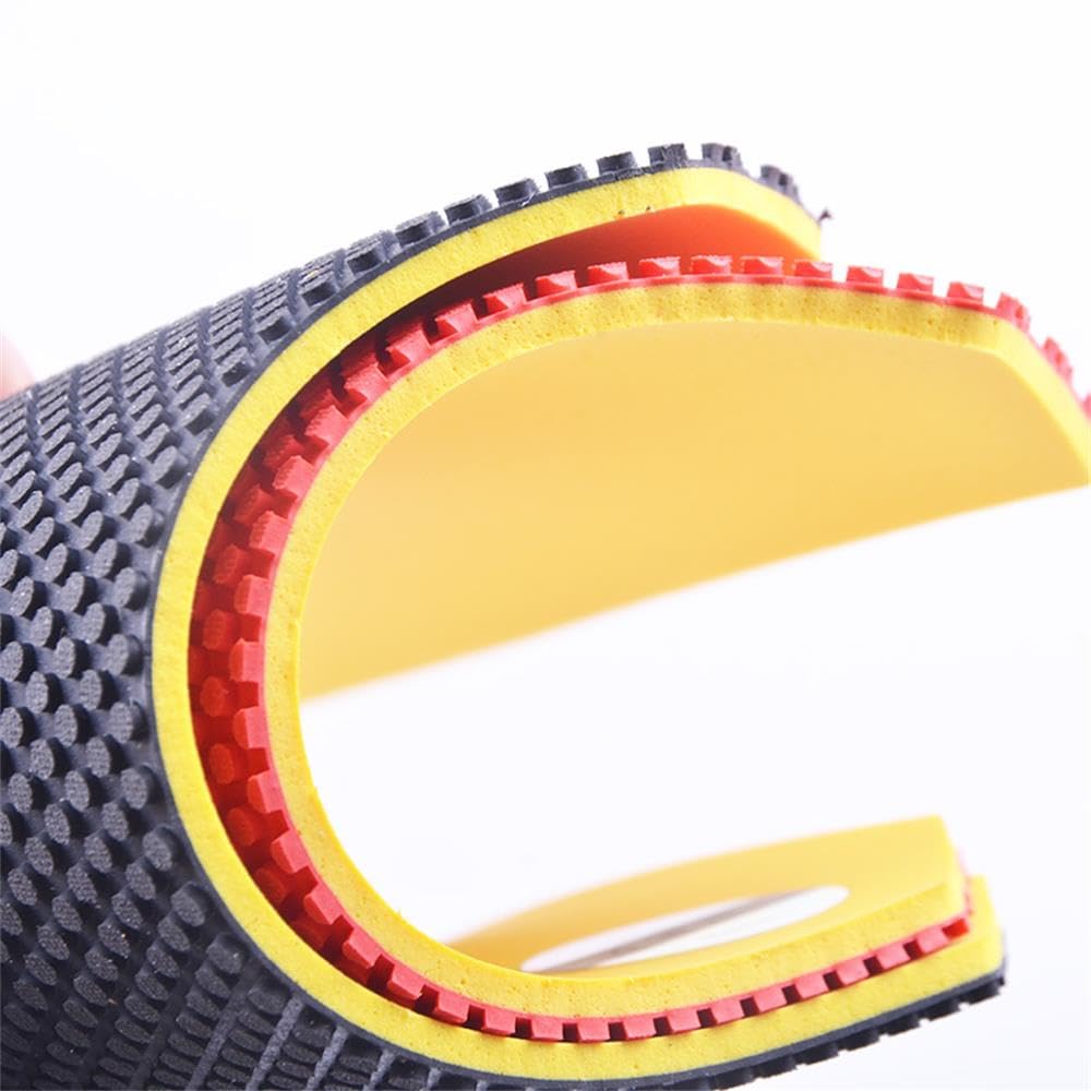 Dhs 652 Short Pips-Out Table Tennis Rubber, Dhs Pimples Out Pingpong Rubber With Sponge, Short Pimples (1 Pcs Black)