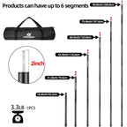 Tent Poles For Tarp, Avoforest Camping Tent Tarps Poles Adjustable Camping Accessories 90In Heavy Duty Poles For Backpacking Hik