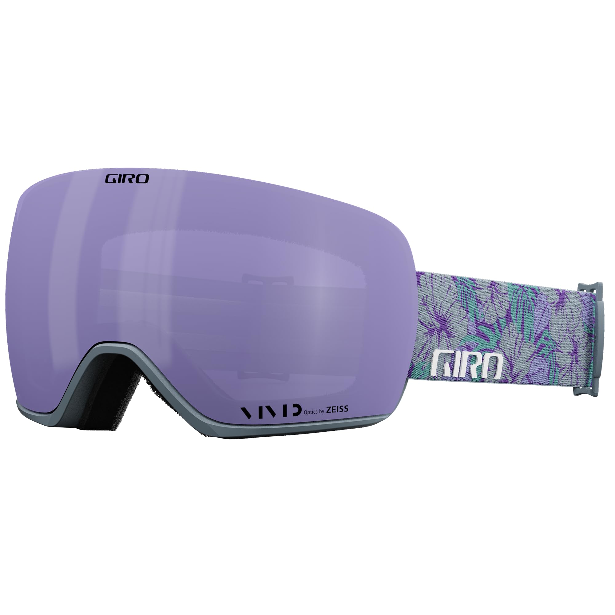 Giro Article II Ski Goggles - Snowboard Goggles for Men & Women - Grey Botanical Strap w/VIVID Haze/VIVID Infrared Lenses