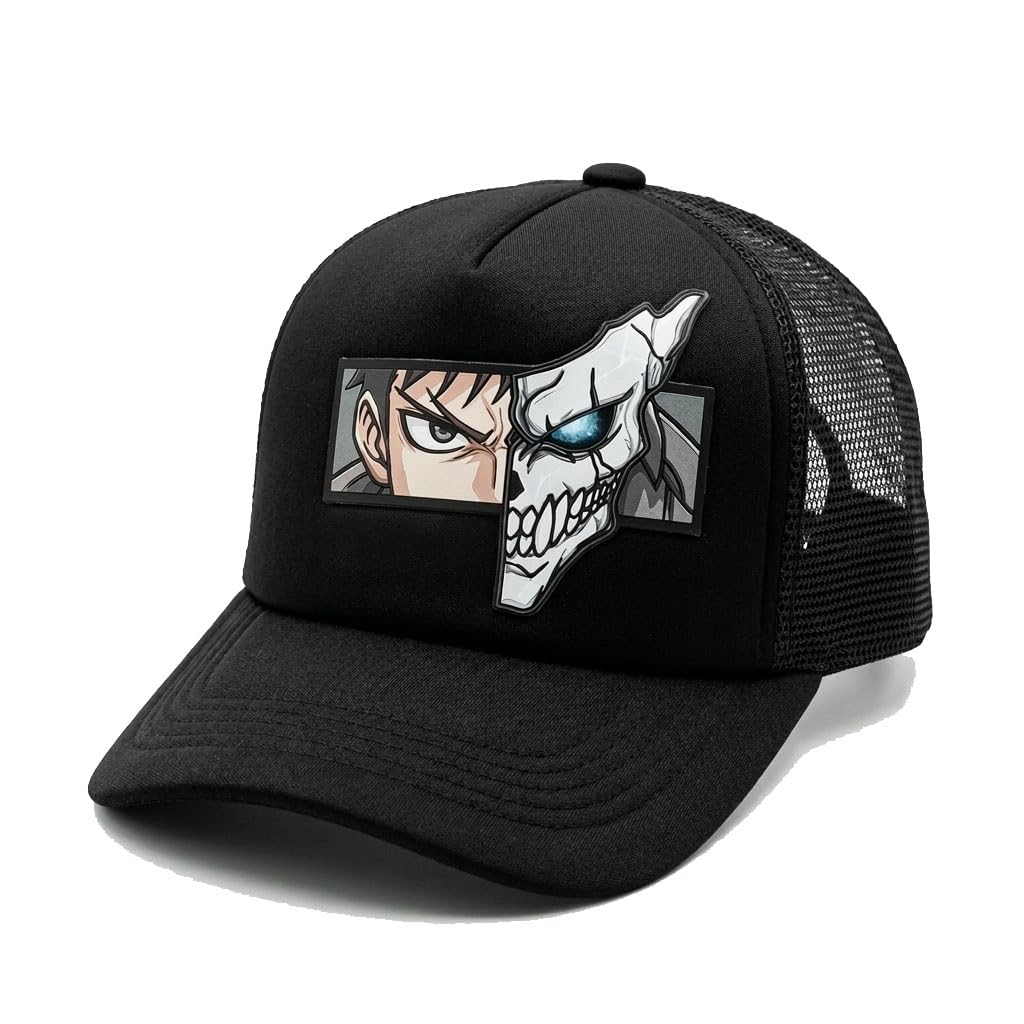 Faas Half Mesh Trucker Cap, Black2, Unisex