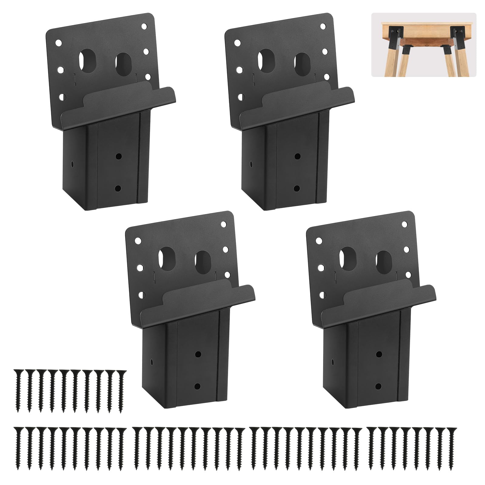 4 Pcs Outdoor 4X4 Compound Angle Brackets,Deer Stand Brackets For Deer Stand, Hunting Blinds And Tree Houses