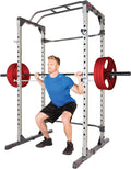 Fitness Reality Squat Rack Power Cage With | Optional Lat Pulldown & Leg Holdown Attachment | Squat And Bench Rack Combos| Super