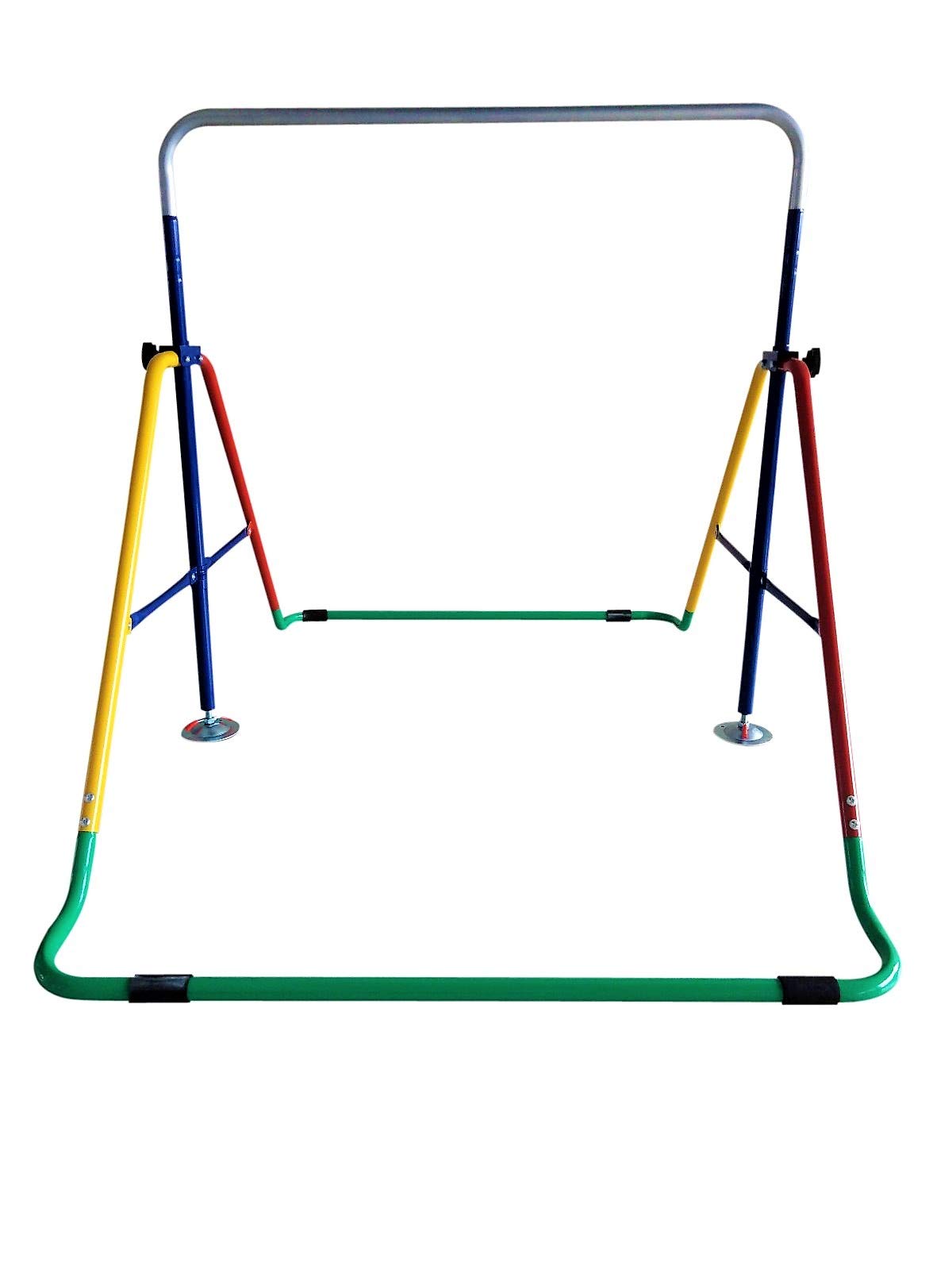 Kids Jungle Gymnastics Expandable Junior 4 In 1 Training Monkey Horizontal Bars Climbing Tower Child Playset Training Pull Up Gy