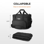 Tourit Cooler Bag 46-Can Insulated Soft Cooler Portable Cooler Bag 32L Lunch Coolers For Picnic, Beach, Work, Trip, Black