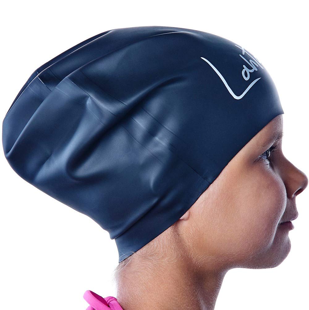 Swim Caps Long Hair Kids - Swimming Cap For Girls Boys Kids Teens With Long Curly Hair Braids Dreadlocks - Silicone Hypoallergen
