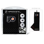 Team Golf Nhl Philadelphia Flyers Gift Set: Embroidered Golf Towel, 3 Golf Balls, And 14 Golf Tees 2-3/4'' Regulation, Tri-Fold