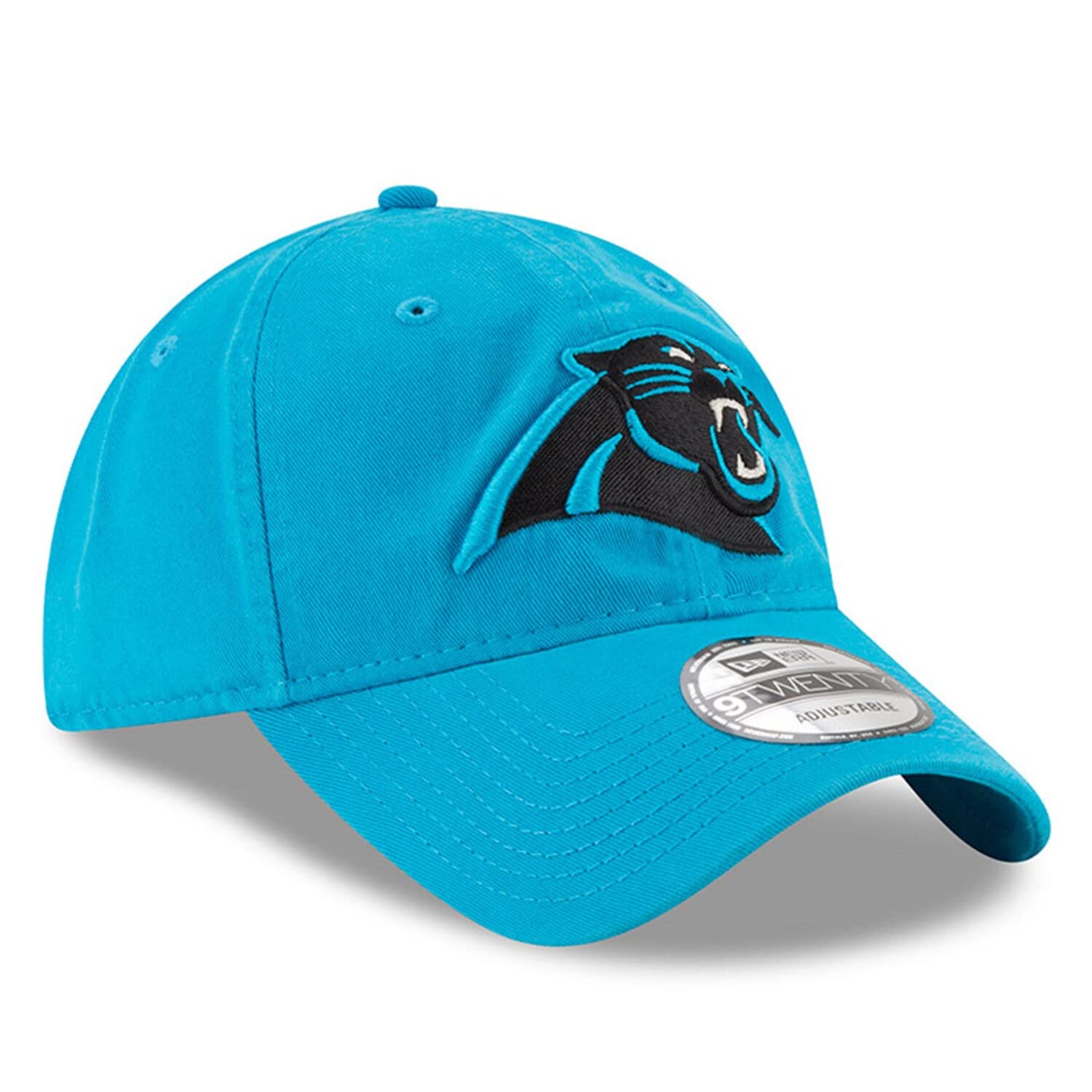 New Era Nfl Core Classic 9Twenty Adjustable Hat Cap One Size Fits All (Carolina Panthers Blue)
