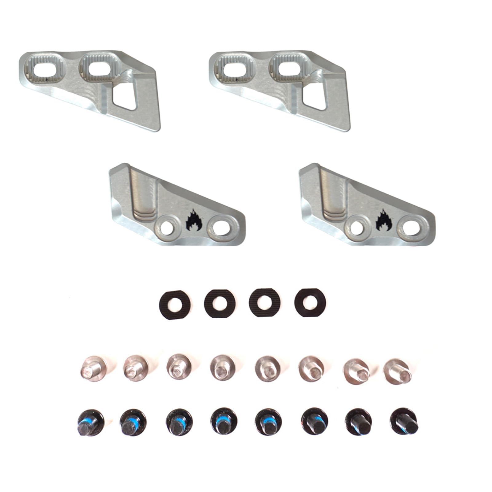 Spark R&D Fixie Top-Mount Clips | Durable Reliable Lightweight Aluminum Easy-to-Install Splitboard Fixie Clips for Downhill Ridi