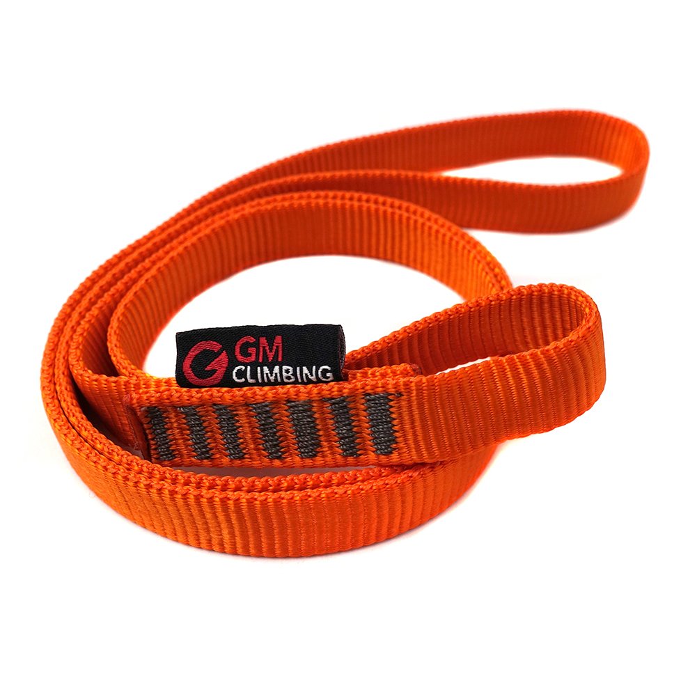Gm Climbing One Unit 16Mm Nylon Sling Runner 120Cm / 48Inch (Fluorescent Orange)