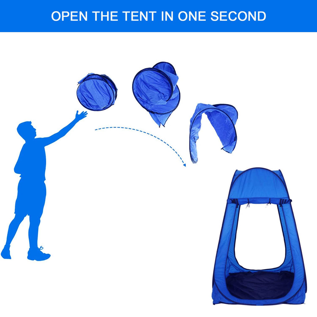 Sports Shelter Weather Tent Single Person Portable Pop Up Tent Pods Outdoor Rainproof & Windproof Double Doors For Watching Spor