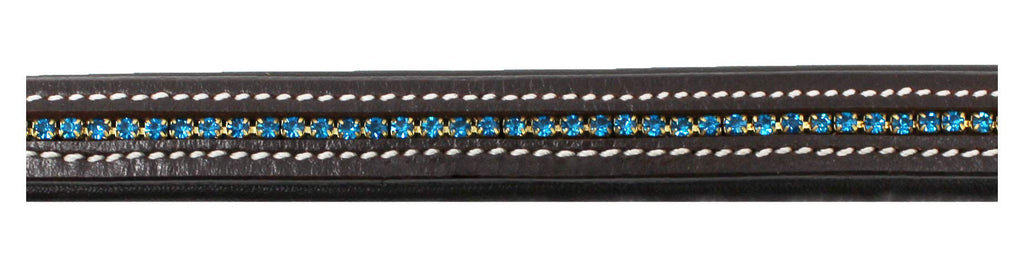 Challenger Horse English Equestrian Padded Leather Replacement Bridle Browband 80997Pb