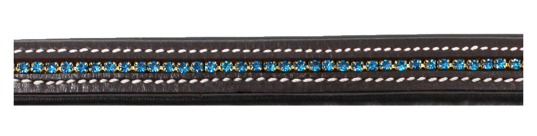 Challenger Horse English Equestrian Padded Leather Replacement Bridle Browband 80997Pb