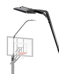 Metal Stands with Basketball Hoop Light LED, 103.9x15x27.5 in, Fits Square Poles up to 4    and Round up to 3.7   , In-Ground Ho